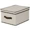 Household Essentials Canvas Storage Box with Lid